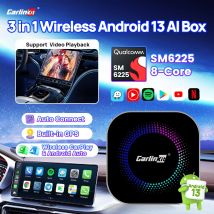 CarlinKit Android Auto Wireless CarPlay TV Box Android 13 Wifi 5GHz 8G 128G AI Box per Youtube Netflix Audi CarPlay Car