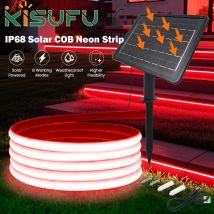Striscia LED COB Solare DC24V IP68 Impermeabile 320 LED/M Rossa/Gialla/Blu/Bianca, Luce Flessibile a Nastro Dimmerabile per Illuminazione Lineare