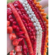 Natural Coral Freeform Stone Beads For Necklace Bracelets Earring Jewelry Making Spacer Strand 15 Inches DIY Loose Beads