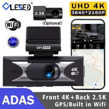 Dash Cam UHD3840*2160P 4K + 2.5K Dual Lens Car DVR With ADAS 5G WiFi GPS Dashcam Black Box Video Drive Recorder HDR Night Vision