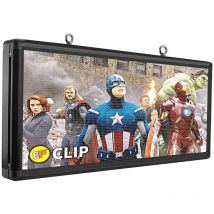 Ultra luminoso 5500 nit LED esterno USB RGB colore 40 "x 18" P6 per display del negozio messaggi a scorrimento cartello elettronico annunci di progettazione gratuiti