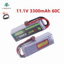 1/2pcs 11.1V Lipo 3s Battery 3300mAh 60C 11.1V RC Battery with T Deans Connector XT60 Plug For Plane Drones RC Helicopter Boats
