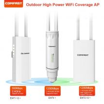 Comfast 300-1200Mbps Outdoor AP 48V POE Punto di accesso Dual Band Wifi Estensore di segnale Antenne ad alto guadagno Router/Ripetitore 2.4G e 5.8G