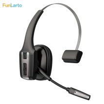 Cuffie wireless Bluetooth mono con cancellazione del rumore Cuffie da camionista sopra la testa con microfono, fascia leggera regolabile, 55 ore
