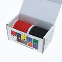 Hohe qualität DIY farbe boxed silikon flexible draht 12AWG 14AWG 16AWG 18AWG 20AWG 22AWG 24AWG 26AWG 28AWG 30AWG silikon kabel