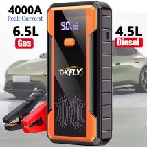 GKFLY 800A/4000A Avviatore di emergenza per auto Accumulatori e caricabatterie di riserva portatile Batteria per auto Booster 12V Dispositivo di avviamento ausiliario per benzina diesel