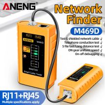 Analizzatore di rete professionale Tester M469D Cavo lan RJ45 RJ11 RJ12 CAT5 UTP LAN Tester per cavi Strumento di rete Riparazione di rete Anche
