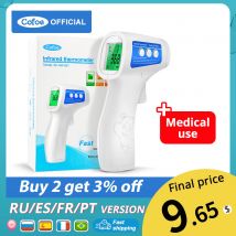 Cofoe termometro digitale frontale termometro medico a infrarossi senza contatto strumento per la misurazione della febbre della temperatura corporea per neonati adulti