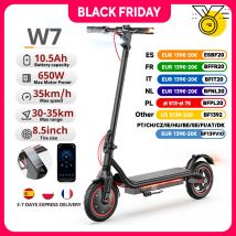 Scooter Elettrico Scooter W7 8.5 Pollici 36V 10.5Ah 650W Motore 25-35km Gamma Modalità 4 Velocità 35 km/h doppi ammortizzatori E Scooter