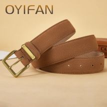 Damen-Wildledergürtel, Gürtel mit goldener Schnalle im Retro-Stil, Herrengürtel, geeignet für Kleider und Jeans, Unisex-Gürtel