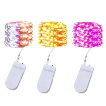 Waterproof Fairy Light Copper Wire LED String lights Battery Powered 1M 2M 3M Garland Christmas Wedding Party Decoration Lamp