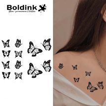 Graceful Butterfly Whispers Temporary Tattoo,Lasts To 15 Days New Technology Magic Waterproof Semi Permanent Sticker.