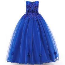 Elegante Blumenmädchen Brautkleider Weihnachtskostüme Tüll Brautjungfer Prinzessin Partykleid Mädchen Geburtstagskleid Sommerkleidung