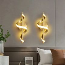 Lampada da parete a LED Camera da letto nordica Comodino Sconce minimalista Nero Bianco Oro Illuminazione decorativa Soggiorno Corridoio Apparecchi per interni