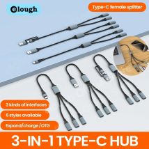 Elough Typ C HUB USB Splitter Stecker OTG Adapter USB/USB C auf 3 Typ C Splitter Datenübertragung lesen U Disk/Karte für Laptop PC