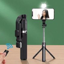 FGCLSY Nuovo treppiede per fotocamera smartphone, supporto con otturatore Bluetooth e luce, staffe per selfie stick wireless con supporto per telefono