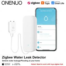 ONENUO TUYA Zigbee Wasser Leck Detektor Wasser Flut Sensor Smart Leben APP Fern Überwachung Flut Alarm Überlauf Sicherheit