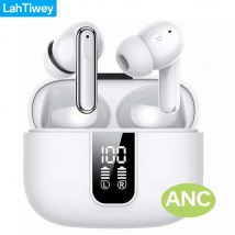 Auricolari wireless ibridi con cancellazione attiva del rumore Auricolari Bluetooth, cuffie wireless nell'orecchio ANC, cuffie TWS Bluetooth 5.3