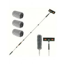 144/206CM extendable splicing rod floor scraper household window cleaning wiper glass scraper window wiper cleaning tools