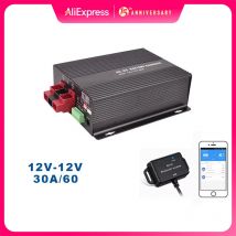 caricabatterie DC intelligente 12V 60A 30A con supporto Booster Batteria al litio app Bluetooth Ricarica completamente automatica