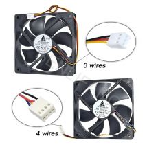 Well Tested Dual Ball Bearing Fan AFB1212VH 12025 12V 0.60A 12CM 3 Pins 4 Pins PWM Temperature Control Fan 120*120*25MM