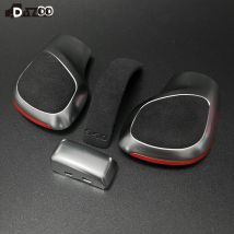 Wildleder Leder DSG Schaltknauf Getriebe Seitenabdeckung DSG Emblem für VW Golf 6 7R GTI Passat B7 B8 CC R20 Jetta MK6 GLI Autoteile