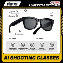 Nuovi occhiali da tiro Ciberer M01 AI Telecamera HD anti-vibrazione Chiamata vocale Riduzione del rumore Cuffie wireless con traduzione in tempo reale