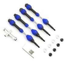 4 Stück/2 Stück Hintere Antriebswelle Stahl Antriebswelle CVD für 1/10 Trxs Slash Rustler Hoss Stampede VXL 4X4 RC Auto