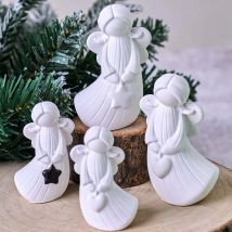 Angel Silicone Candle Mold DIY Handmade with Heart Star Designs Sprite Aromatherapy Gypsum Resin Craft Casting Molds Home Decor