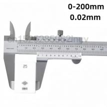 CNC-Messschieber, Edelstahl, Präzision 0,02 mm, Innen-Außentiefe, Stufenmessungen, metrisch, 6 Zoll, 0–150 mm, Bereich 200 mm, 300 mm
