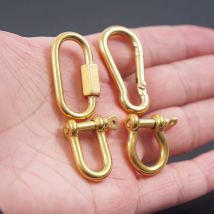 2 Teile/los Edelstahl Karabiner Schmuck Verschluss Gold/Silber Farbe Metall Hufeisen Toggle Spirale Verschlüsse & Haken Großhandel