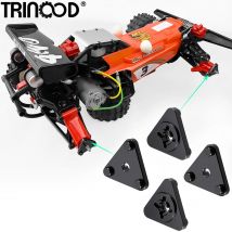 TRINOOD 4 Stück Aluminiumlegierungs-Räder-Adapter für 1/10 Tamiya HotShot 58391 4WD Buggy Truck Upgrade-Teile