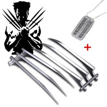BEAST KINGDOM James Howlett Movie Cosplay Wolverine Collana con artigli in plastica James Howlett Halloween Carnevale Festa Prop per adulti