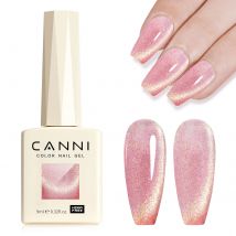 #8013 CANNI Nail Gel Polish Hema Free Super Glossy Glitter Cat Eye Gel Diamond Top Coat Semi Permanent Soak Off UV LED Varnish