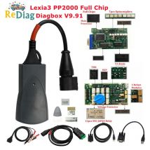 Profesjonalne narzędzie diagnostyczne Full Chips Lexia3 PP2000 OBD2 Diagbox V9.91 Firmware 921815 C Do Citroen&Peugeot Lexia 3 V48/V25