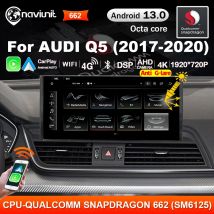 Snapdragon 8-CORE CarPlay Android 13 Auto Stereo Schermo Per Audi Q5 Q5L 2017-2020 Autoradio Lettore Multimediale GPS google 4G LTE