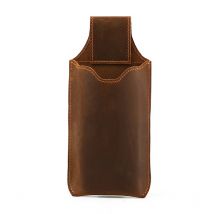 Echtes Leder Handytasche Hülle für 6-7,5 Zoll Handy Schleife Holster Hülle Gürtel Hüfttasche Retro Outdoor Handy Brieftasche Anti-Diebstahl