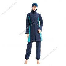 Burkini Large Muslim Swimwear 2023 Fashion Swimming Suit For Women Dresses Hijabs Modest Swimsuit Islamic Clothing Sets 3 Pieces