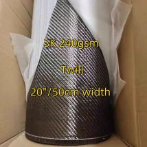 [Grade A+] Real Carbon Fiber Cloth Carbon Stoff 3K 240gsm 2x2 Twill 20"/50cm Breite, verwendet für Fahrrad, Motorrad, Auto, Angelruten