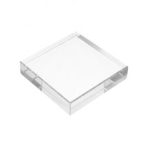 Clear Crystal Square Paperweight Glass Block Transparent Heavy Decorative Paperweight Office Desk Home Crafts Reading Studio