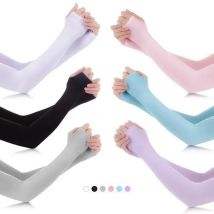 Unisex Armschutz Ärmelwärmer Damen Herren Sportärmel Sonne UV-Schutz Handabdeckung Unterstützung Laufen Angeln Radfahren Ski