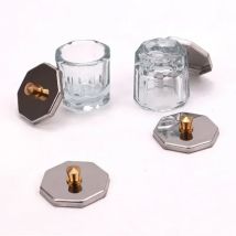 Neue Nagel kunst Kristallglas Acryl pulver flüssige Nagel Tasse Dappen Geschirr deckel Schüssel Getränke halter Ausrüstung Kristallglas Nagel kunst Werkzeuge