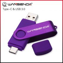 Neuer WANSENDA USB 3.0 TYP C USB-Stick OTG Pen Drive 512GB 256GB 128GB 64GB 32GB 16GB USB-Stick 2-in-1 Hochgeschwindigkeits-Pendrive