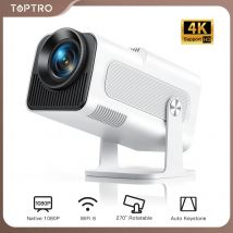 TOPTRO Mini Proiettore Portatile 4K Supporto 20000 Lumen Full HD 1080P Nativo 270 °   Proiettore rotante Proiettore Home Theater