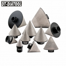 DT-Diatool 1 pz punte smussate diamantate punta di fresatura per piastrelle pietra ceramica porcellana corona tagliapiastrelle sega a tazza smussatura M14 M10
