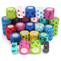6 Pcs Sports Elastic Bandage Self Adhesive Tape Protect Wrist Palm Finger Arm Wrist Shoulder Knee Ankle Pets Leg Tattoo Safety