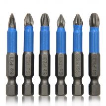 6Pcs Sechseckigen Griff Anti Skid Elektrische Schraubendreher Holzbearbeitung Kreuz Schraubendreher Werkzeug Set PH1 PH2 PH3 PZ1 PZ2 PZ3