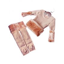 3-14 Years Kids Thermal Underwear Set Fleece Thick Warm Dance Girls Long Johns Children Underwear Autumn Winter Kids Clothes Set