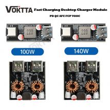 PD140W/PD100W Fast Charging Desktop Charger Module Full Protocol DIY Motherboard Single-Channel Dual-Channel Charger Module