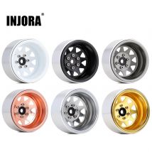 INJORA Deep Dish Negative Offset 8.9mm Metal 1.9" Beadlock Piasta koła do 1/10 RC Crawler Car TRX4 Axial SCX10 90046 (W1940)